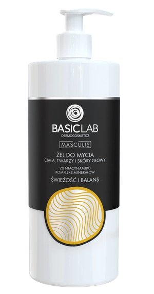BasicLab BASICLAB Masculis Żel do mycia ciała, twarzy i skóry głowy 500 ml — Inhaltsstoffe i ocena