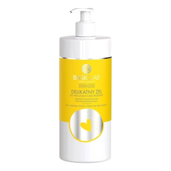 BasicLab BASICLAB Famillias Delikatny żel do mycia ciała i głowy dla całej rodziny 500 ml