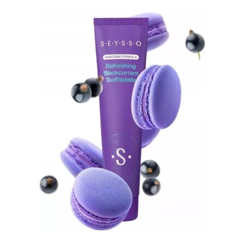 Seysso SEYSSO Refreshing BLACKCURRANT 75ml - odświeżająca pasta do zębów o smaku porzeczkowym