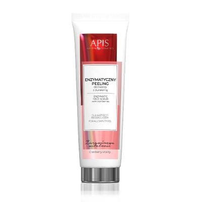 APIS Apis żurawinowa witalność, enzymatyczny peeling do twarzy z żurawiną, 100 ml