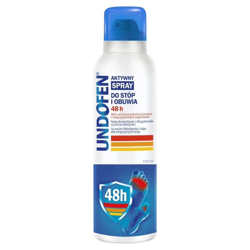 UNDOFEN Spray 48h, aktywny dezodorant do stóp i obuwia, 150 ml — Inhaltsstoffe und Bewertung