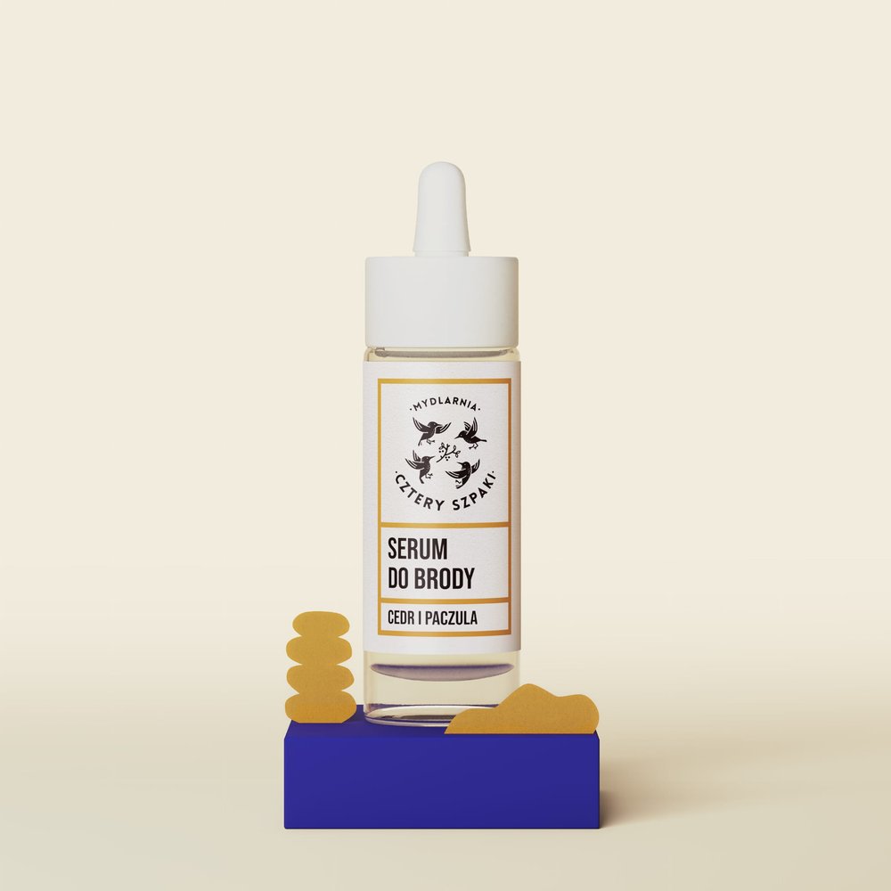 Nieznana Cedr i paczula - naturalne serum do pielęgnacji brody i zarostu, Cztery Szpaki, 30 ml — Inhaltsstoffe und Bewertung