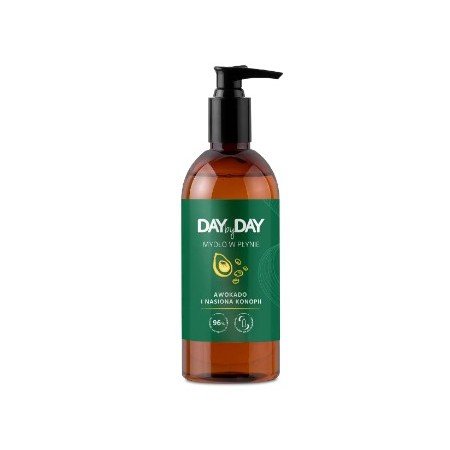 Nieznana Day By Day Mydło w płynie awokado i nasiona konopii 400ml — Inhaltsstoffe i ocena