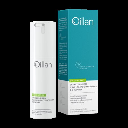 OILLAN Oil Control Lekki żel-krem do twarzy nawilżająco-matujący, 50 ml