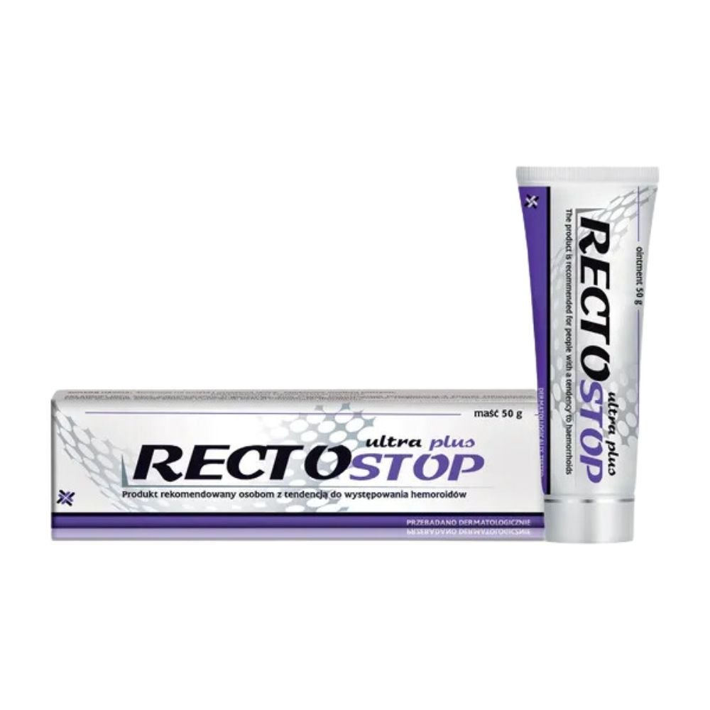 Nieznana Rectostop ultra plus, krem, p/hemoroidom, 50 g
