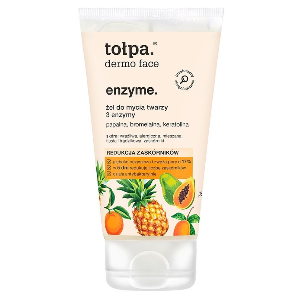 Nieznana Tolpa Dermo Face Enzyme, żel do mycia twarzy, 3 enzymy, 150 ml — Inhaltsstoffe i ocena
