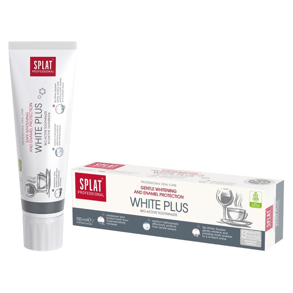 Nieznana Pasta do zębów Splat Professional White Plus - wybielanie wrażliwego szkliwa, 100 ml — Inhaltsstoffe i ocena