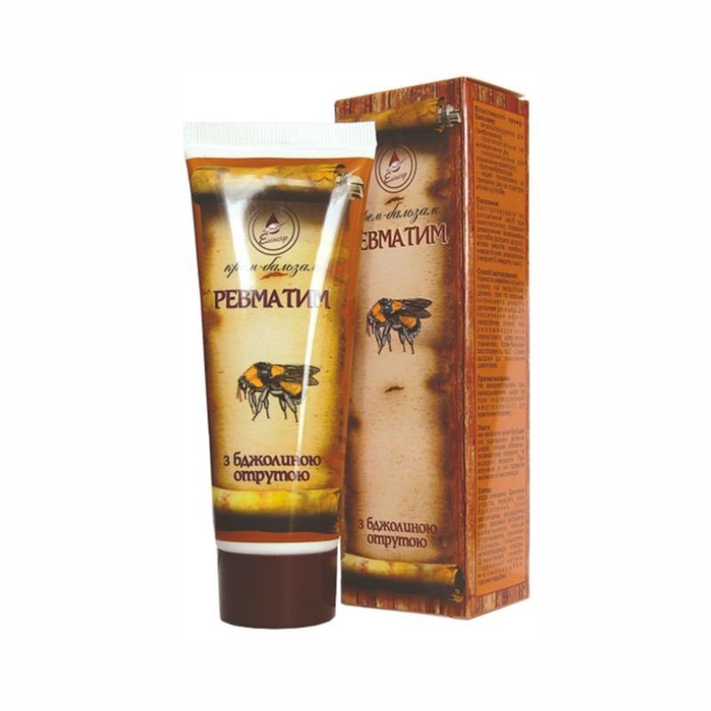 Nieznana Elixir Krem balsam z jadem pszczelim Revmatin, 75 ml