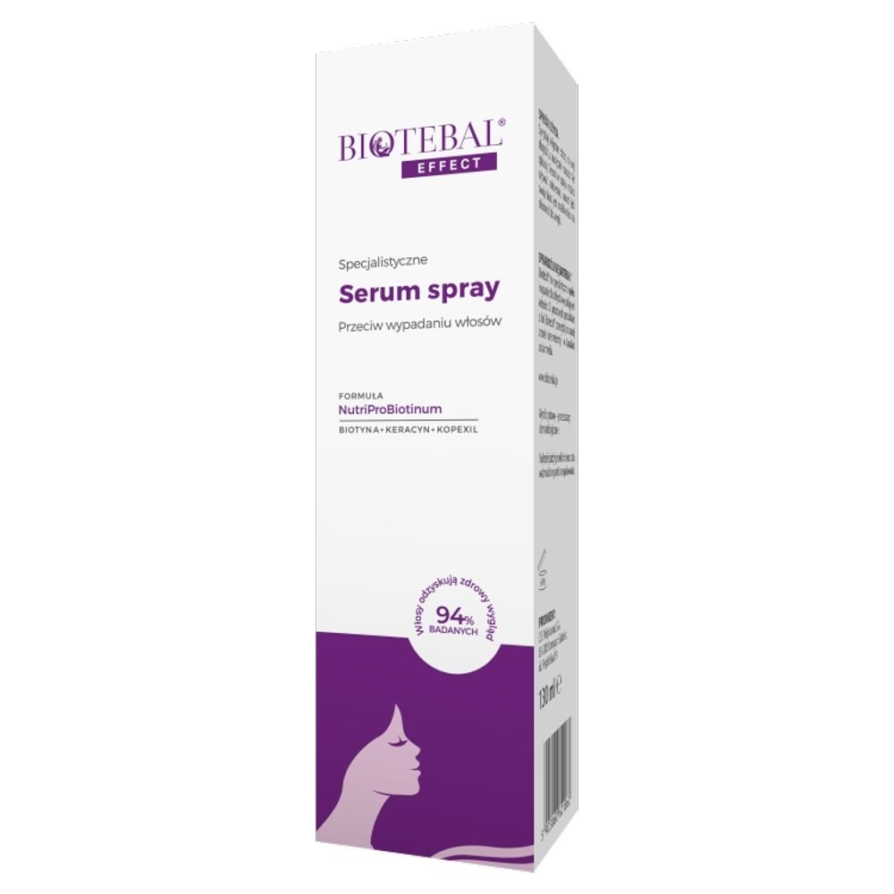 Biotebal Effect, serum,specjalist.,spray p/wypad.wlos.,130ml — Inhaltsstoffe i ocena