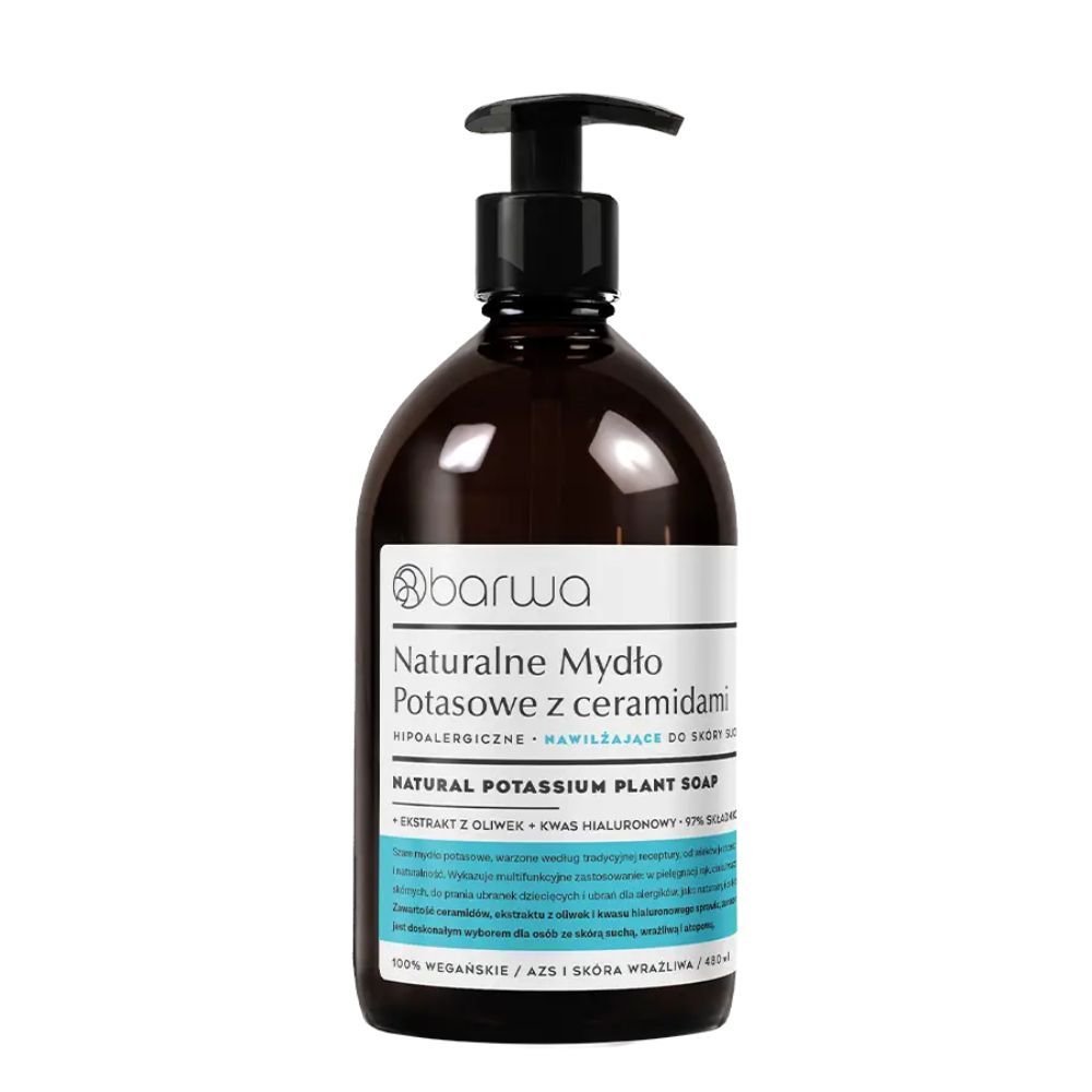 BARWA Barwa, Naturalne Mydło Potasowe nawilżające, 480 ml — Inhaltsstoffe und Bewertung