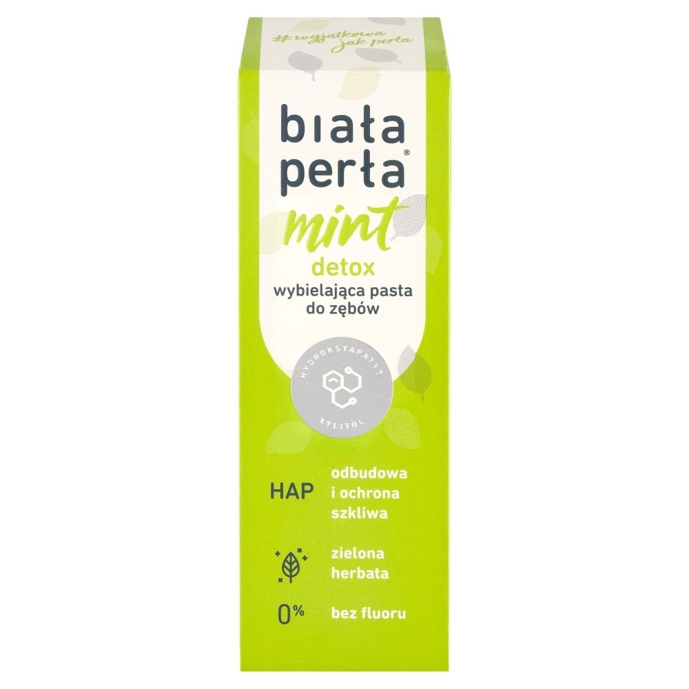 Nieznana Biała Perła, pasta do zębów, wybielająca,mint detox, 75 ml