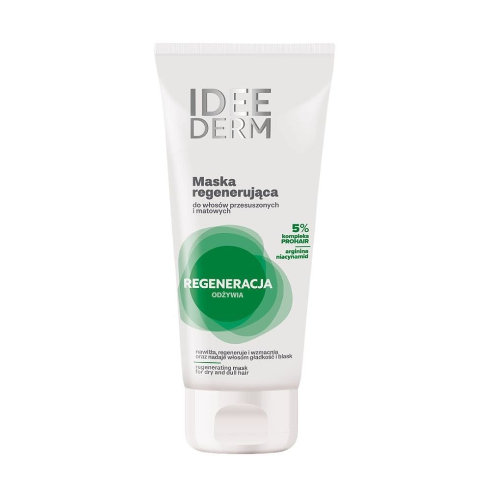 IDEEPHARM Ideederm, maska regenerująca do włosów przesuszonych i matowych, 200 ml
