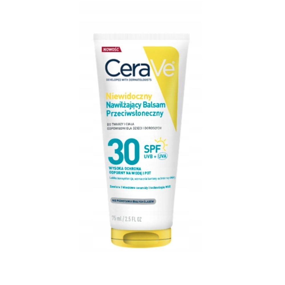 Nieznana CeraVe, Niewidoczny balsam przeciwsłoneczny do twarzy i ciała SPF30, 75ml — Inhaltsstoffe i ocena