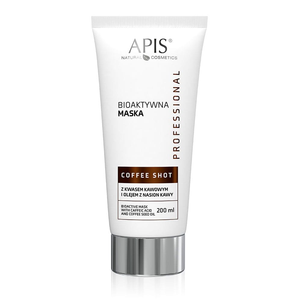 Apis Apis Coffee Shot, Bioaktywna maska z kwasem kawowym i z olejem z nasion kawy,200 ml