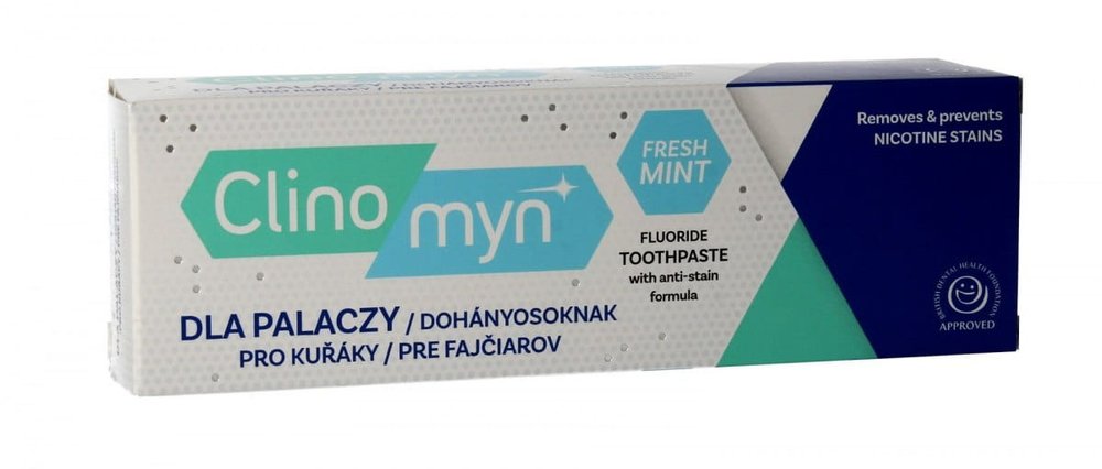 CLINOMYN Clinomyn Fresh Mint - pasta do zębów dla palaczy 75 ml — Inhaltsstoffe i ocena