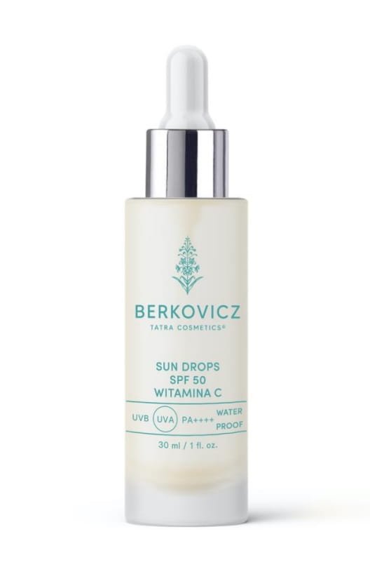 Nieznana Berkovicz Serum Sun Drops SPF 50 mit Vitamin C — Inhaltsstoffe und Bewertung