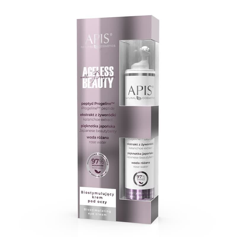 Apis Apis AGELESS BEAUTY WITH PROGELINE Biostymulujący krem pod oczy z progeliną / 10ml — Inhaltsstoffe i ocena