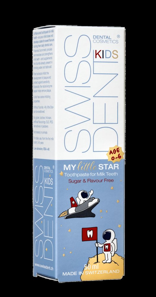Swissdent SWISSDENT KIDS My Little Star Zahnpasta für Kinder, 50 ml — Inhaltsstoffe i ocena