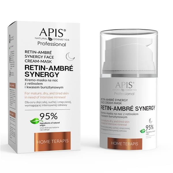 Apis Apis RETIN- AMBRE SYNERGY HOME TERAPIS Kremo-maska na noc z retinolem i kwasem bursztynowym  50 ml — Inhaltsstoffe i ocena