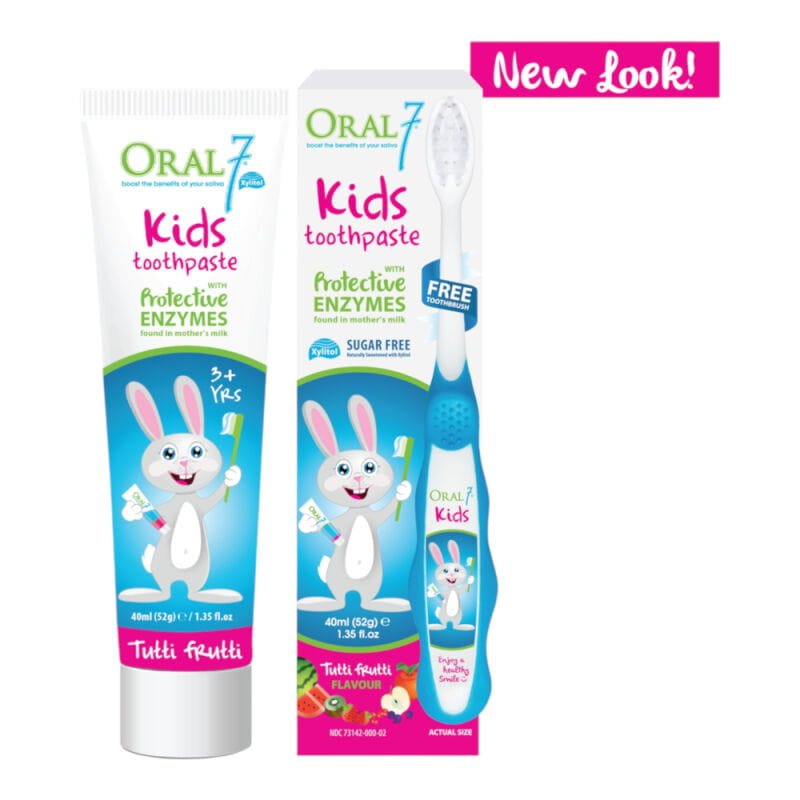 Oral7 ORAL7 KIDS - pasta do zębów dla dzieci + szczoteczka do zębów - 40ml — Inhaltsstoffe i ocena