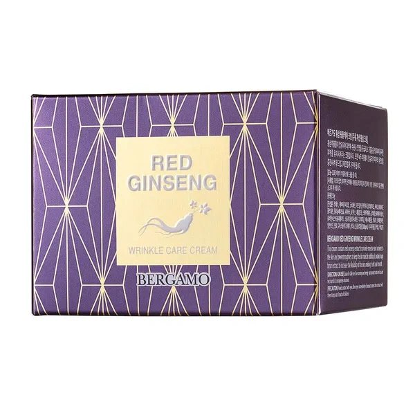 Bergamo BERGAMO RED GINSENG Przeciwzmarszczkowy krem do twarzy z czerwonym żeń-szeniem, 50 ml