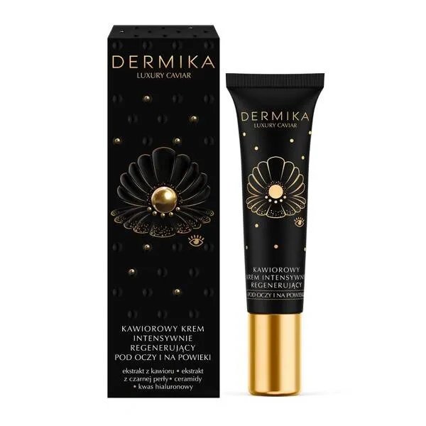 DERMIKA Dermika Luxury Caviar Kawiorowy Krem intensywnie regenerujący pod oczy i na powieki, 15ml