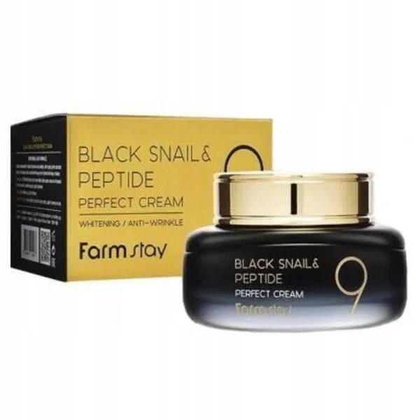 Farmstay FARMSTAY BLACK SNAIL & PEPTIDE9 PERFECT Cream, 55 ml