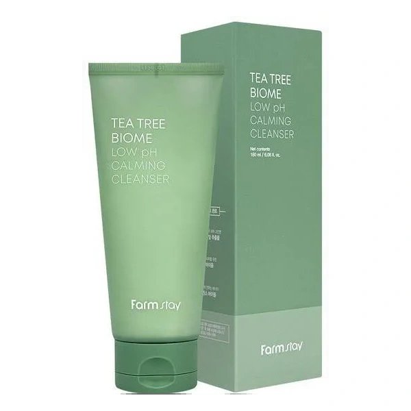 Farmstay FARMSTAY TEA TREE BIOME Pianka do mycia twarzy z niskim pH, 180ml