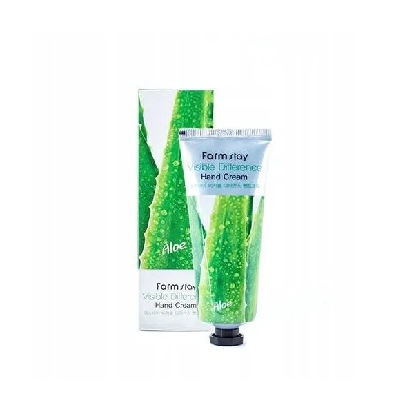 Skincare FARMSTAY VISSIBLE DIFFERENCE Krem do rąk aloesowy, 100 ml — Inhaltsstoffe i ocena