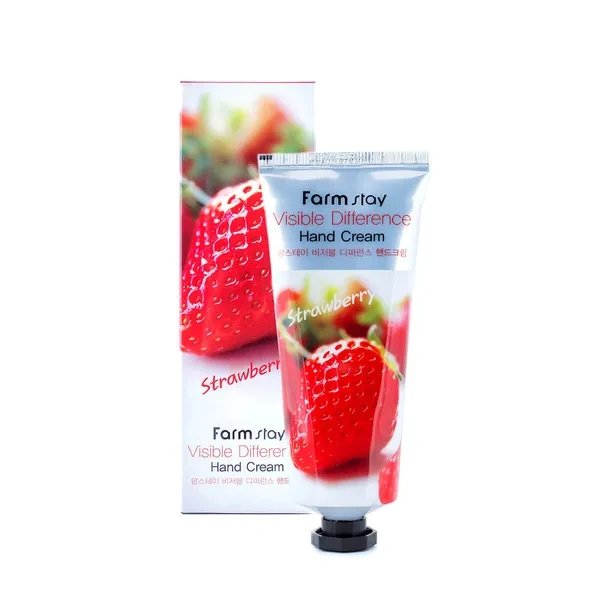 Farmstay FARMSTAY VISSIBLE DIFFERENCE Krem do rąk z ekstraktem z truskawki, 100ml — Inhaltsstoffe i ocena