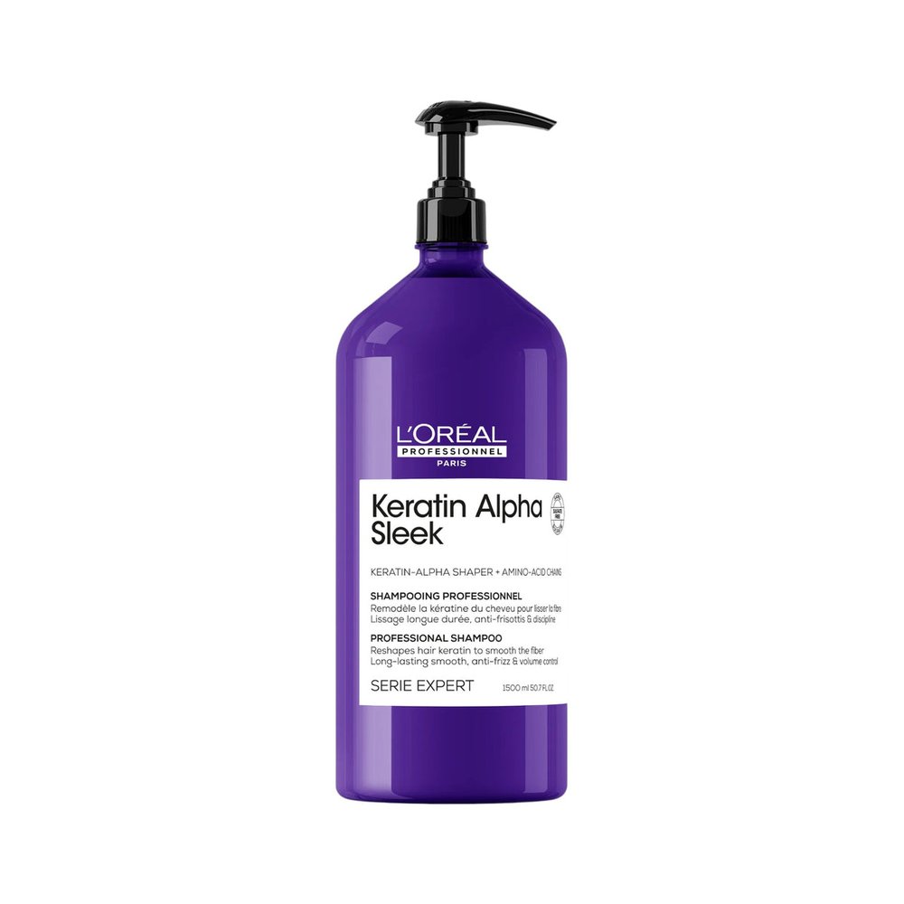 Loreal Professionnel L’Oreal Professionnel Keratin Alpha Sleek Shampoo glättend , 1500 ml