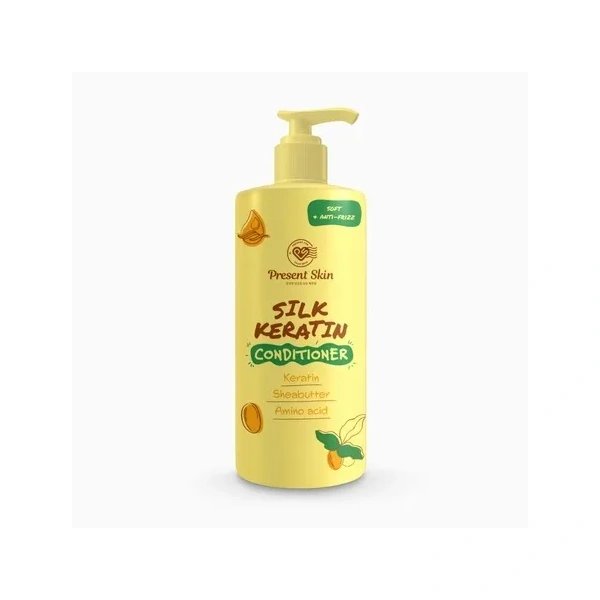 Present Skin PRESENT SKIN Keratynowa odżywka wygładzająca do włosów z jedwabiem, 500 ml
