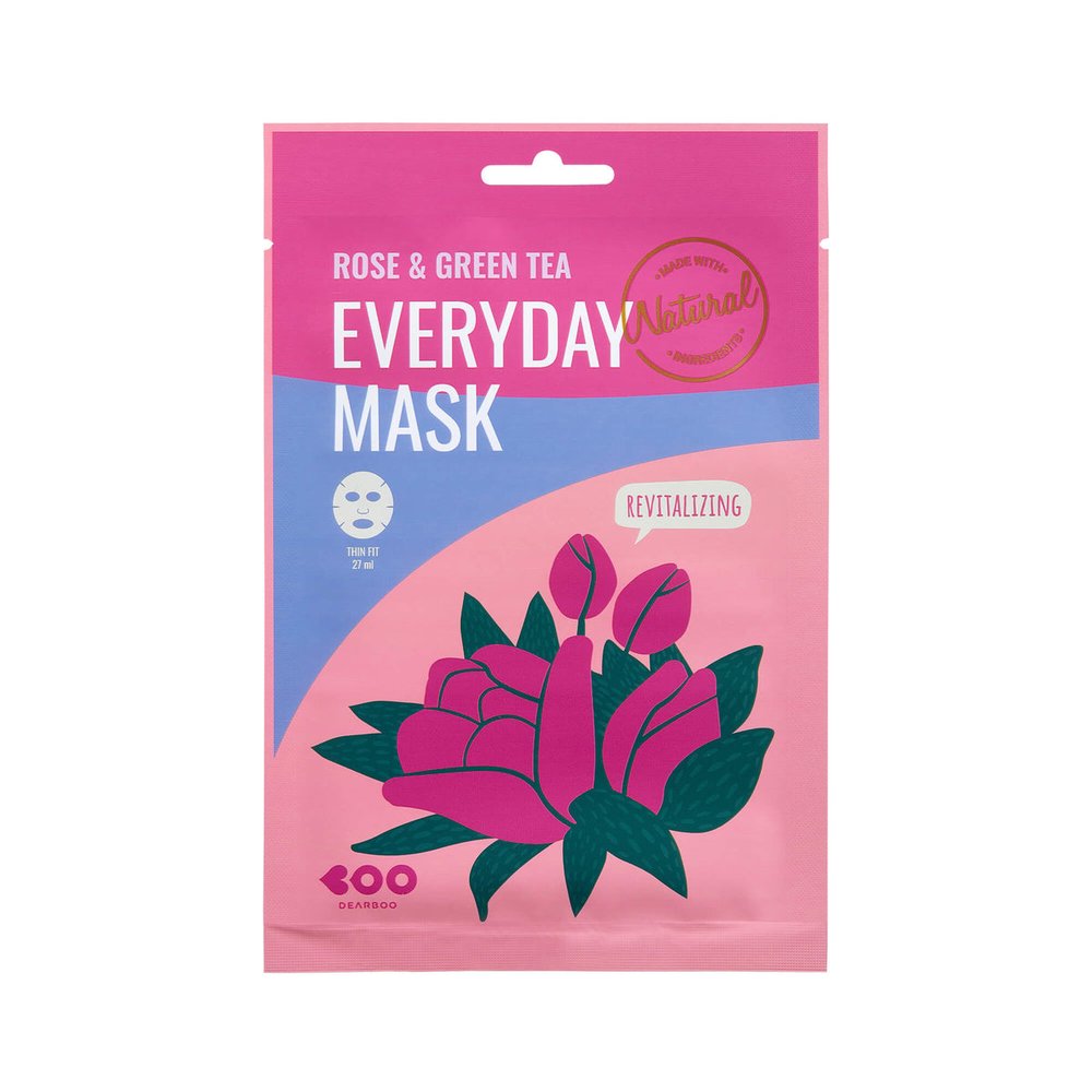 Dearboo DEARBOO Rose&green tea Maska w płachcie, 27ml — Inhaltsstoffe i ocena