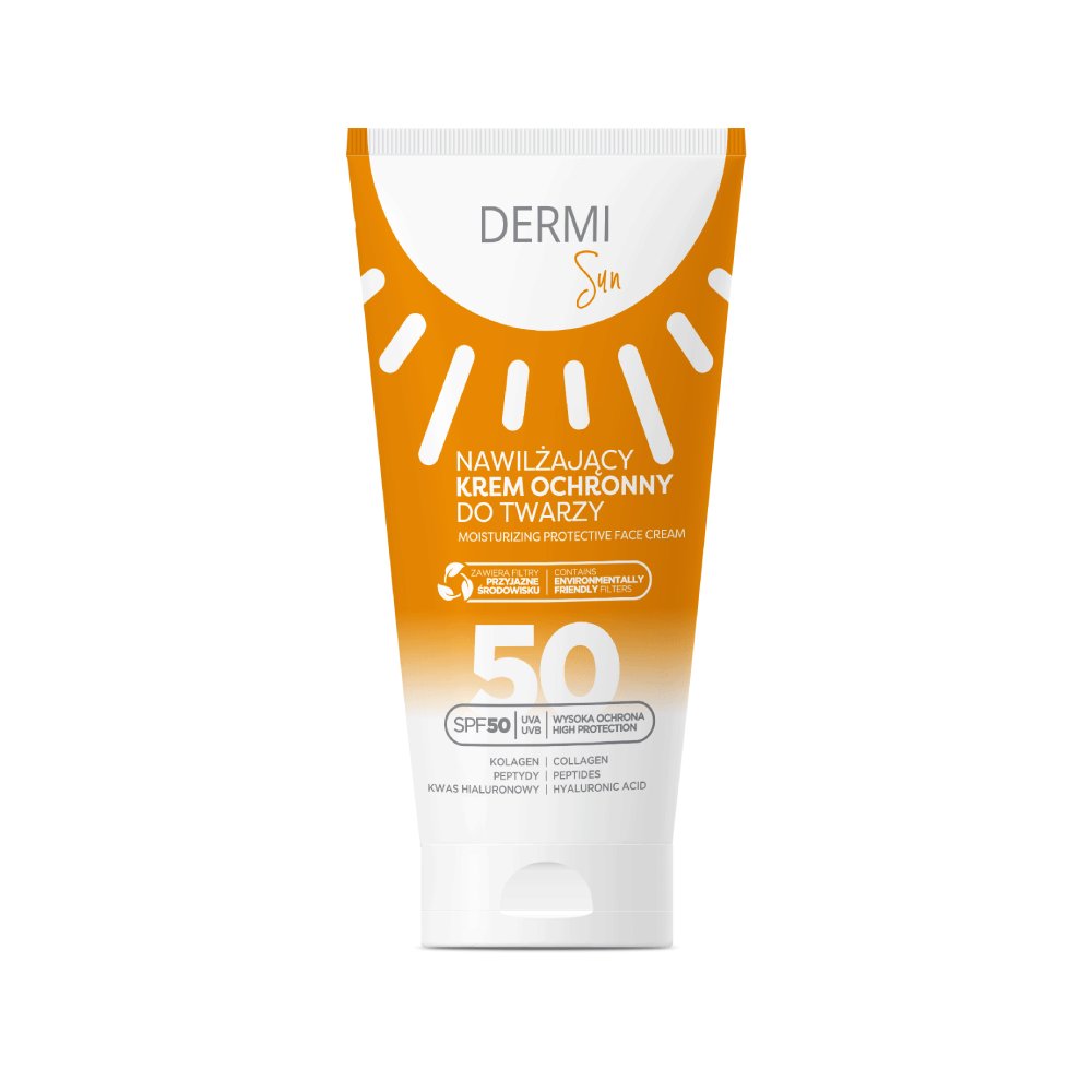 Nieznana DERMI SUN  feuchtigkeitsspendend Schutzcreme für das Gesicht, 50 ml