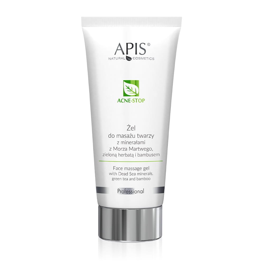 Apis APIS Acne-stop Żel do masażu twarzy z minerałami z Morza Martwego, zieloną herbatą i bambusem 200 ml — Inhaltsstoffe i ocena