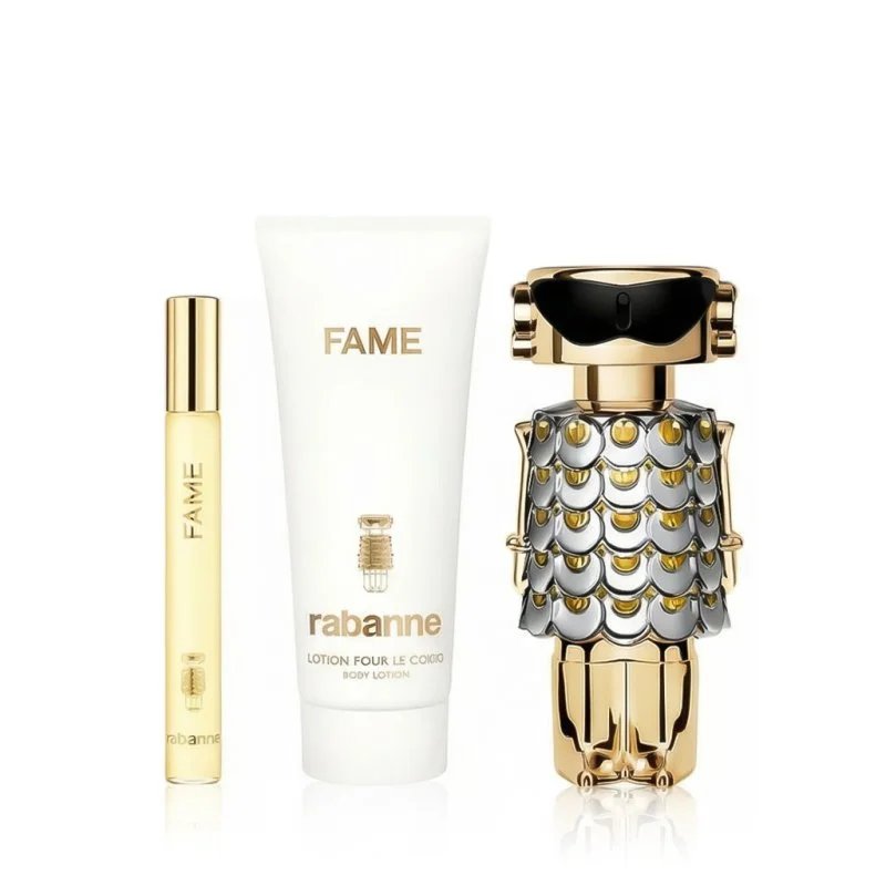 Paco Rabanne Paco Rabanne Fame Set Eau de Parfum spray 80ml + Körperlotion 100ml + Eau de Parfum spray 10ml