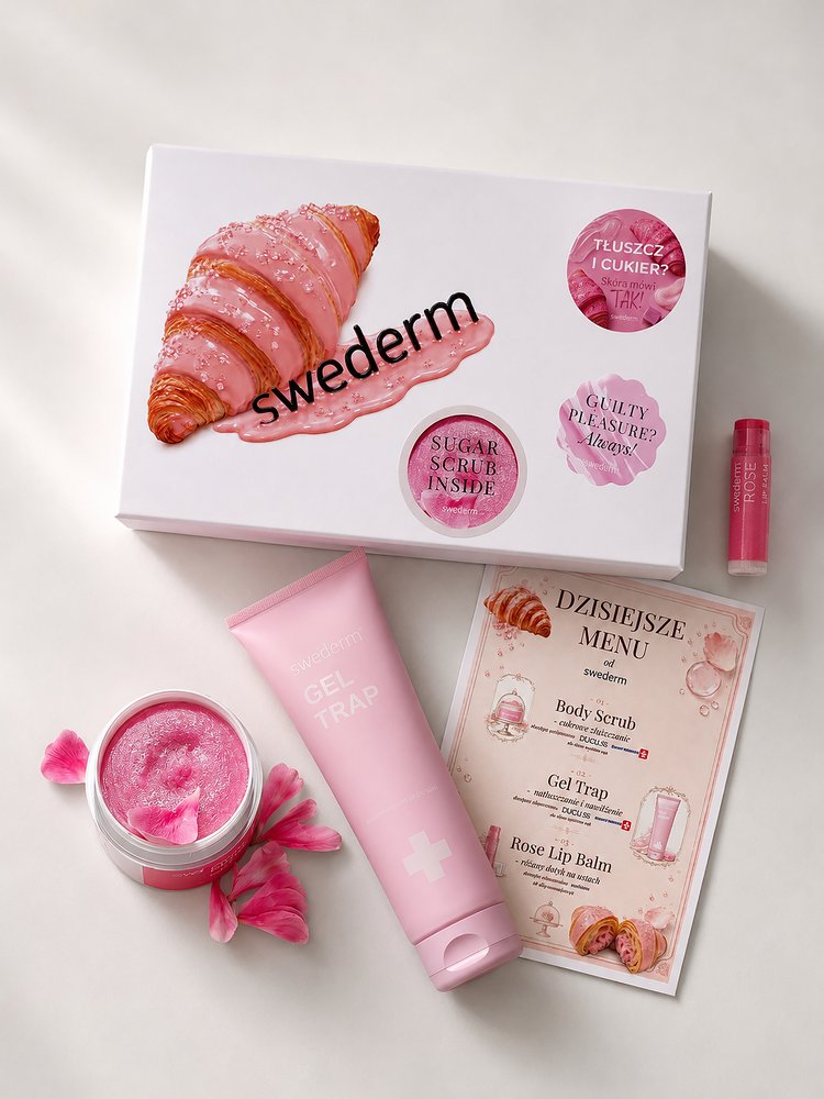 Nieznana Słodki box kosmetyków do ciała i ust - Peony Sweet Body Scrub + Rose Lip Balm + Gel Trap (zestaw) — Inhaltsstoffe i ocena