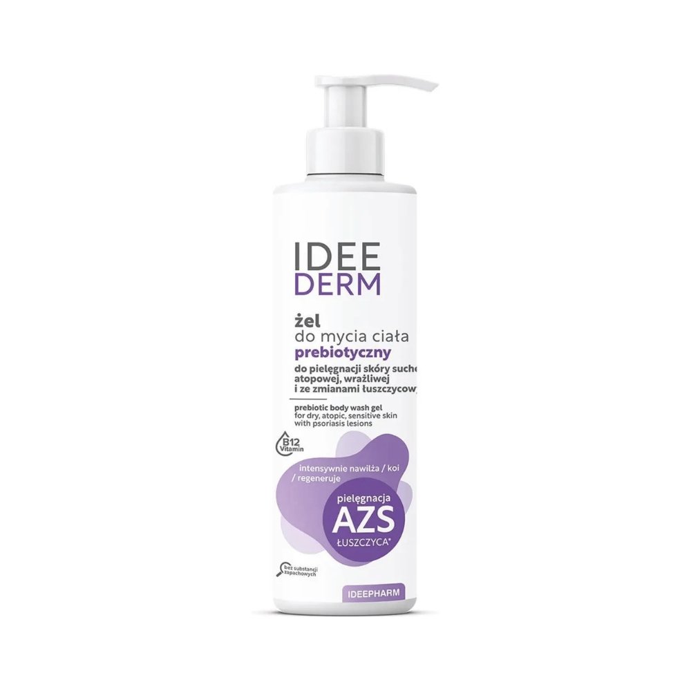 Nieznana Ideepharm Ideederm, Gel,zur Körperreinigung,präbiotisch, 400 ml — Inhaltsstoffe i ocena
