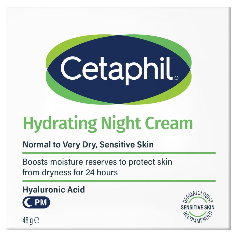 Nieznana Cetaphil Hydrating Night Cream, Feuchtigkeitscreme für das Gesicht für die Nacht, 48 g