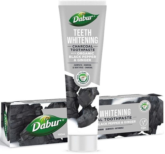 Dabur Pasta do zębów wybielająca z węglem Dabur, 100 ml — Inhaltsstoffe i ocena