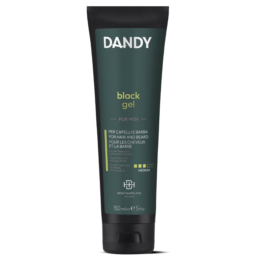 Nieznana Dandy Black Żel Maskuje Siwe Włosy i Zarost Utrwala i Stylizuje 150ml — Inhaltsstoffe und Bewertung