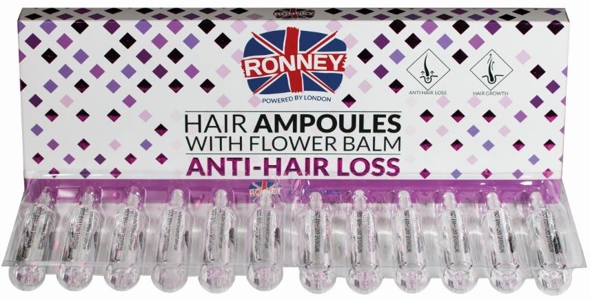 RONNEY Ronney Ampułki Przeciw Wypadaniu Włosów Anti Hair Loos z balsamem kwiatowym 12x10ml — Inhaltsstoffe und Bewertung
