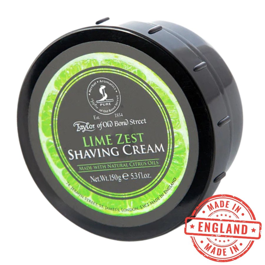 Taylor Of Old Bond Street Krem do Golenia Lime Zest Naturalne Olejki Cytrusowe Taylor of Old Bond Street 150gr — Inhaltsstoffe und Bewertung