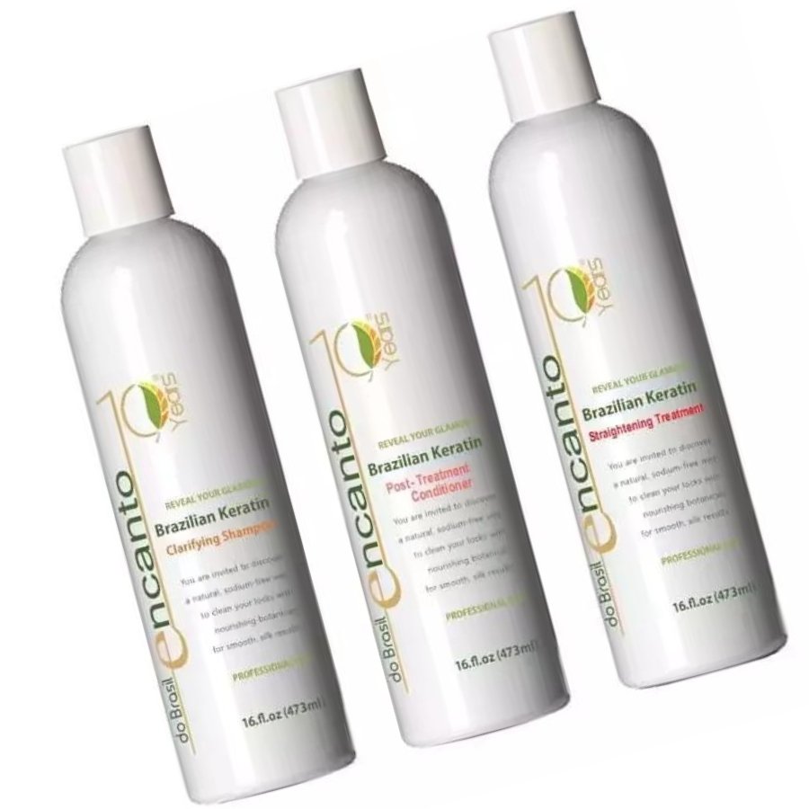 Nieznana Encanto Set für Keratynowego Glätten Haar 3x473ml — Inhaltsstoffe und Bewertung