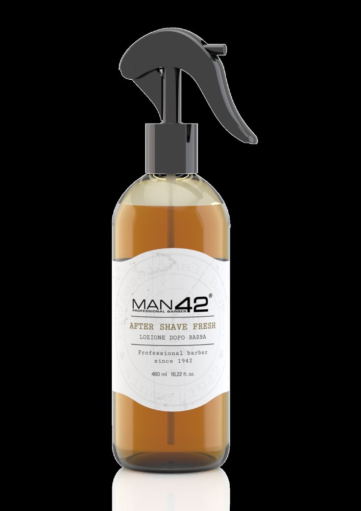 Nieznana MAN42 Lotion po Goleniu FRESH Spray Uczucie Świeżości Piękny Zapach 480ml — Inhaltsstoffe und Bewertung