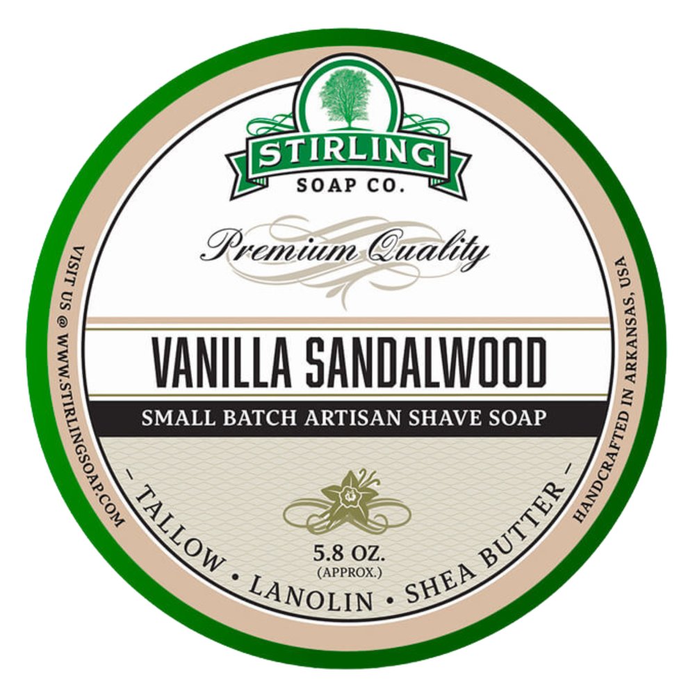 Stirling Stirling Vanilla Sandalwood Mydło do Golenia Wanilia Drzewo Sandalowe 170ml — Inhaltsstoffe und Bewertung