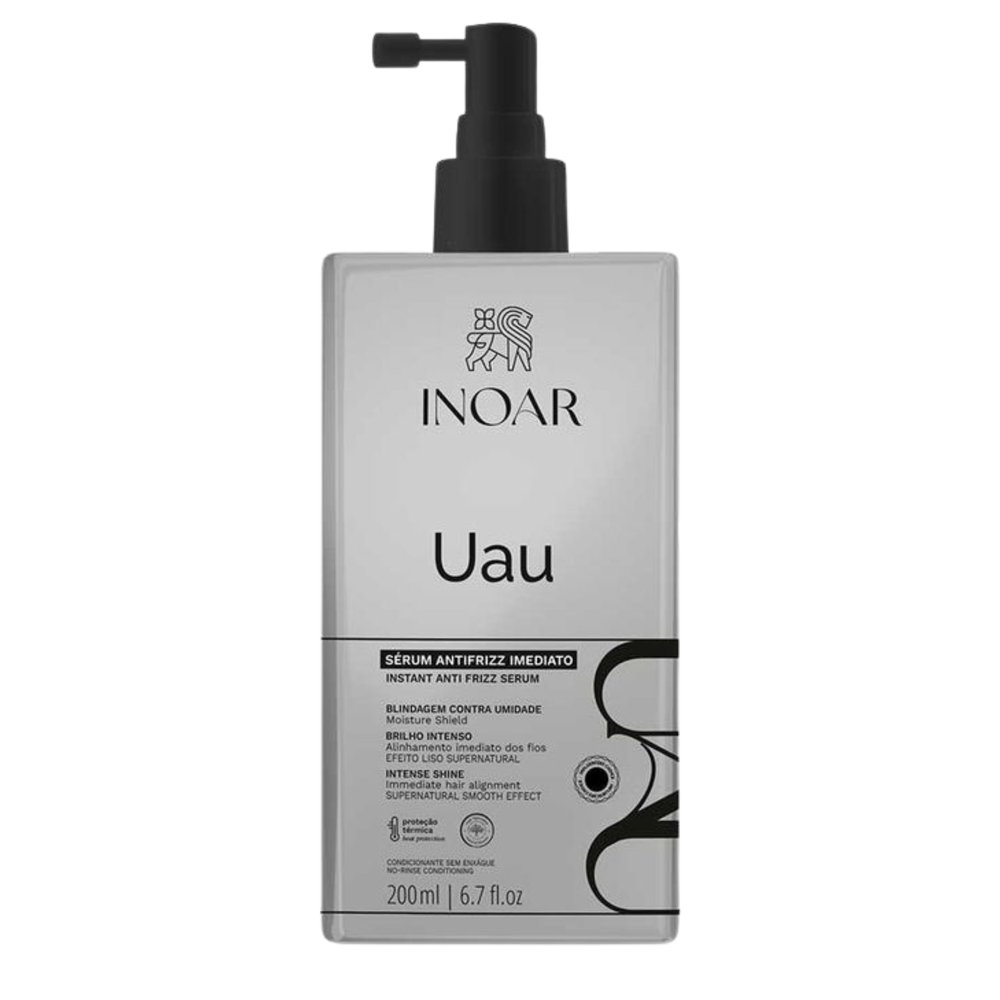 Inoar Inoar UAU Anti-Frizz Serum Termoaktywne Serum Wygładzające Przeciw Puszeniu bez Siarczanów 200ml — Inhaltsstoffe und Bewertung