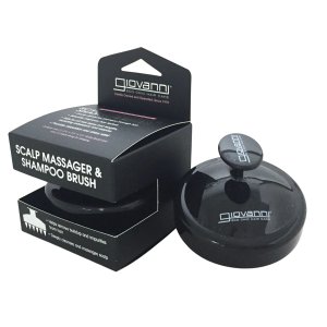 Nieznana Szczotka do masażu skóry głowy i szamponu Giovanni Cosmetics Scalp Massager & Shampoo Brush, czarna — Inhaltsstoffe und Bewertung