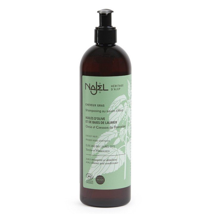 LABORATOIRE NAJJAR NAJEL Szampon i odżywka Aleppo 2w1 do włosów przetłuszczających się 500 ml