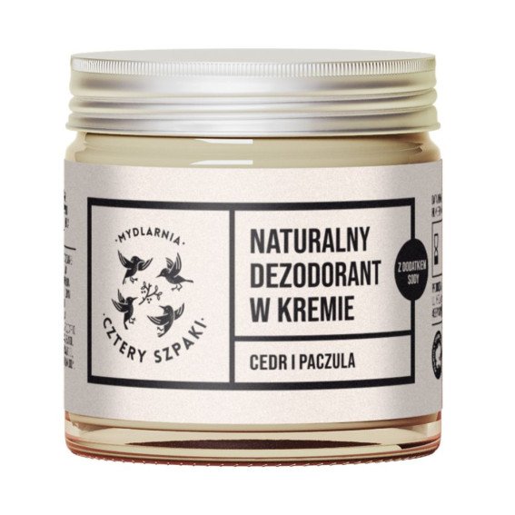 4SZPAKI Cztery Szpaki Dezodorant w kremie Cedr i Paczula 60 ml — Inhaltsstoffe i ocena